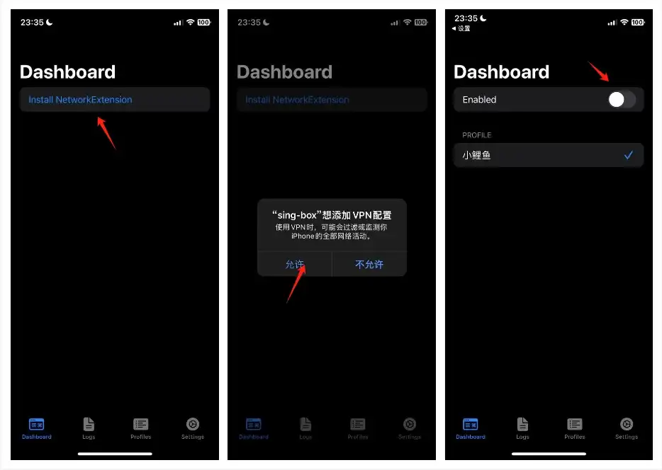sing-box 安装网络
